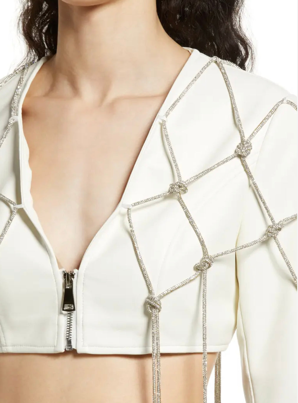 Vegan Leather Cropped Jacket